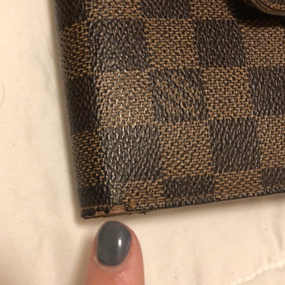 authentic Damier Ebene Canvas Porte-Monnaie Wallet - Picture 7 of 7